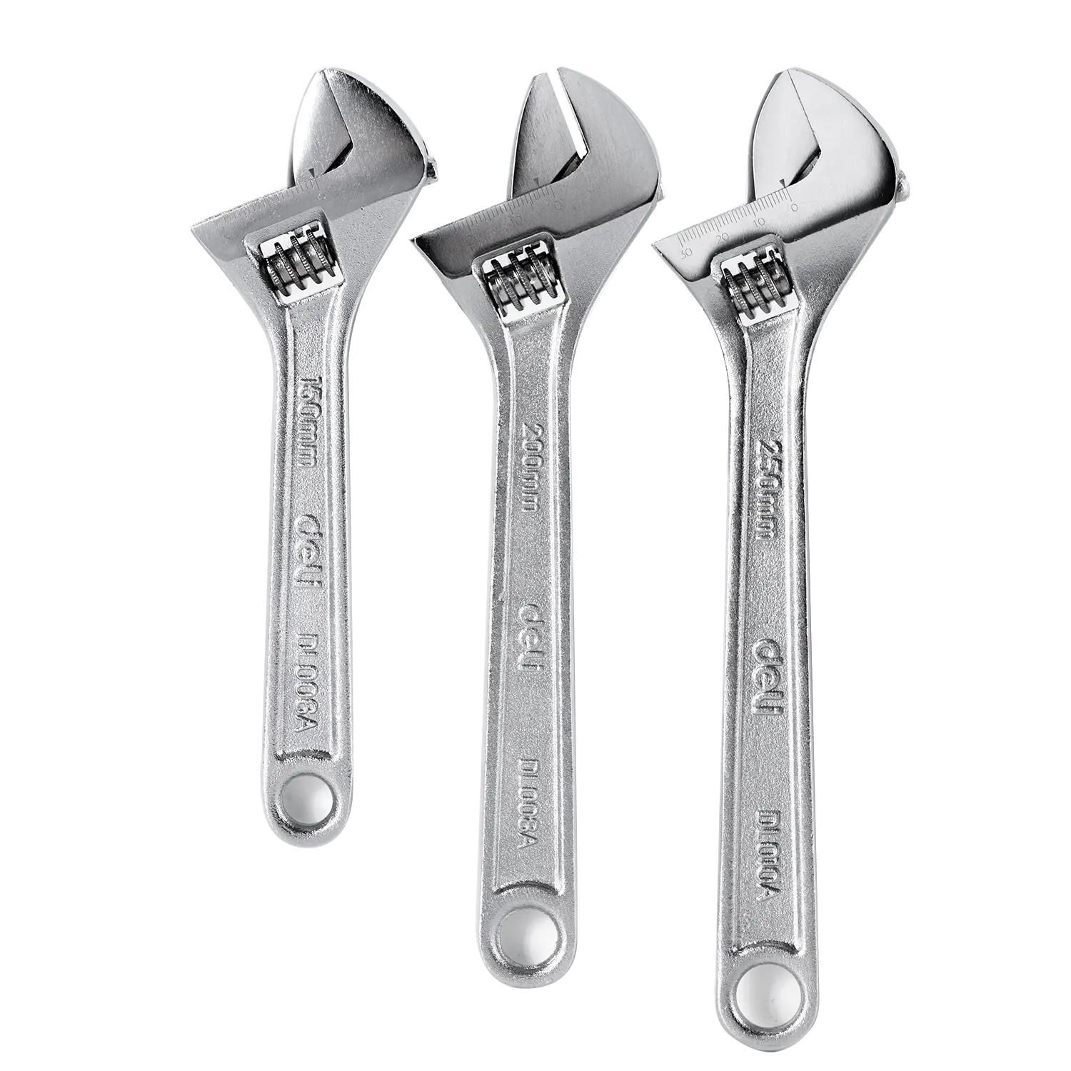 3 Pcs Adjustable Wrench Set